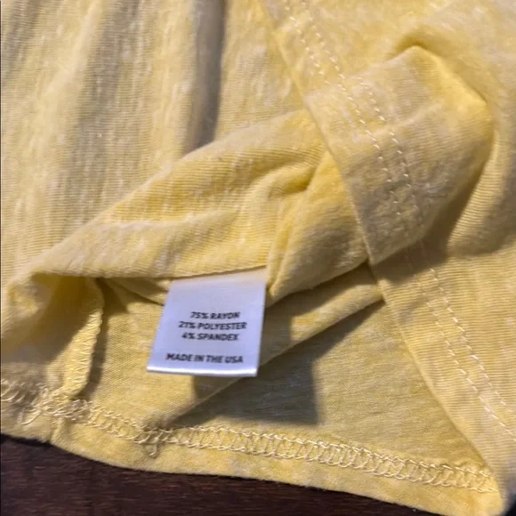 78 & Sunny Yellow Tank Top with Palm Tree Design XL - Picture 5 of 5